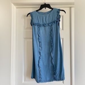 Zara Woman Premium Denim Collection Denim
Tencel Size Medium Blue in Color